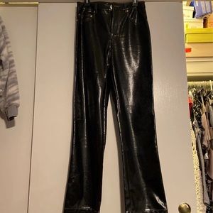 ASOS Croc Vinyl Straight Leg Pants